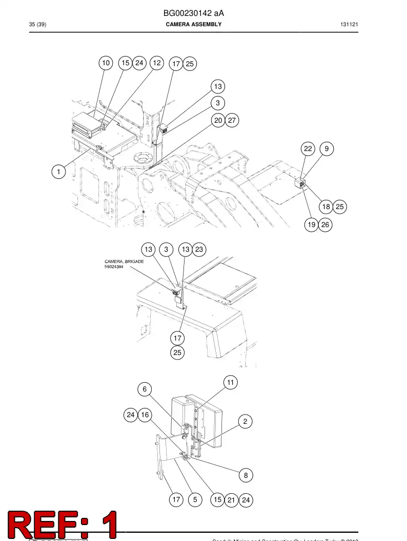 56210400 562 104 00 Cover, Front - Sandvik Technical Drawing