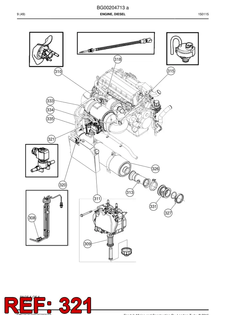 56210518 562 105 18 Solenoid - Sandvik Technical Drawing