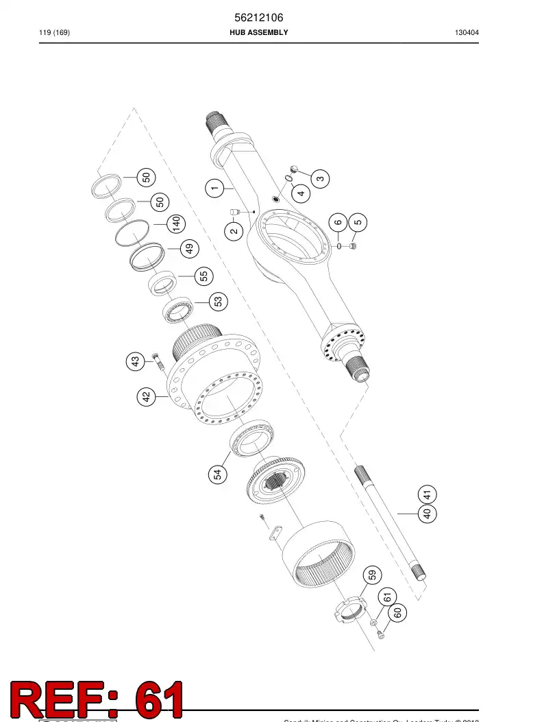 56211154 562 111 54 Ring - Sandvik Technical Drawing