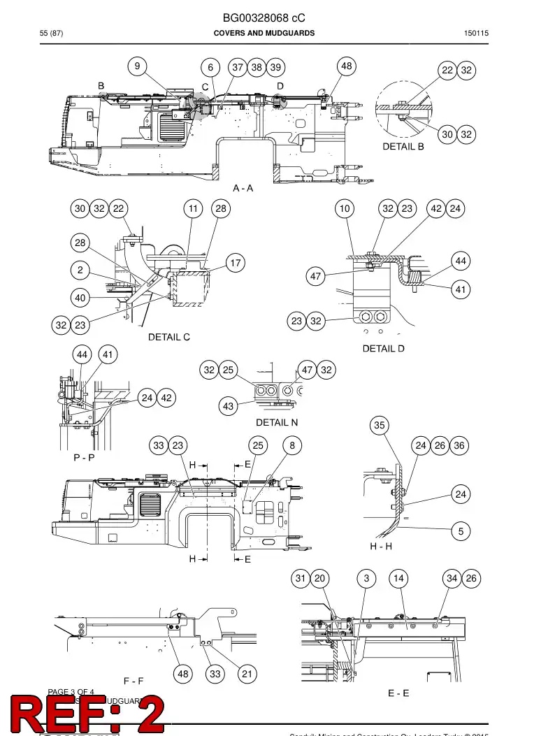 56211453 562 114 53 Support bracket - Sandvik Technical Drawing
