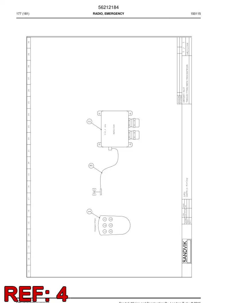 56211707 562 117 07 Sign - Sandvik Technical Drawing