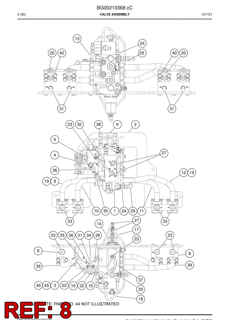56212165 562 121 65 Block, Distribution - Sandvik Technical Drawing