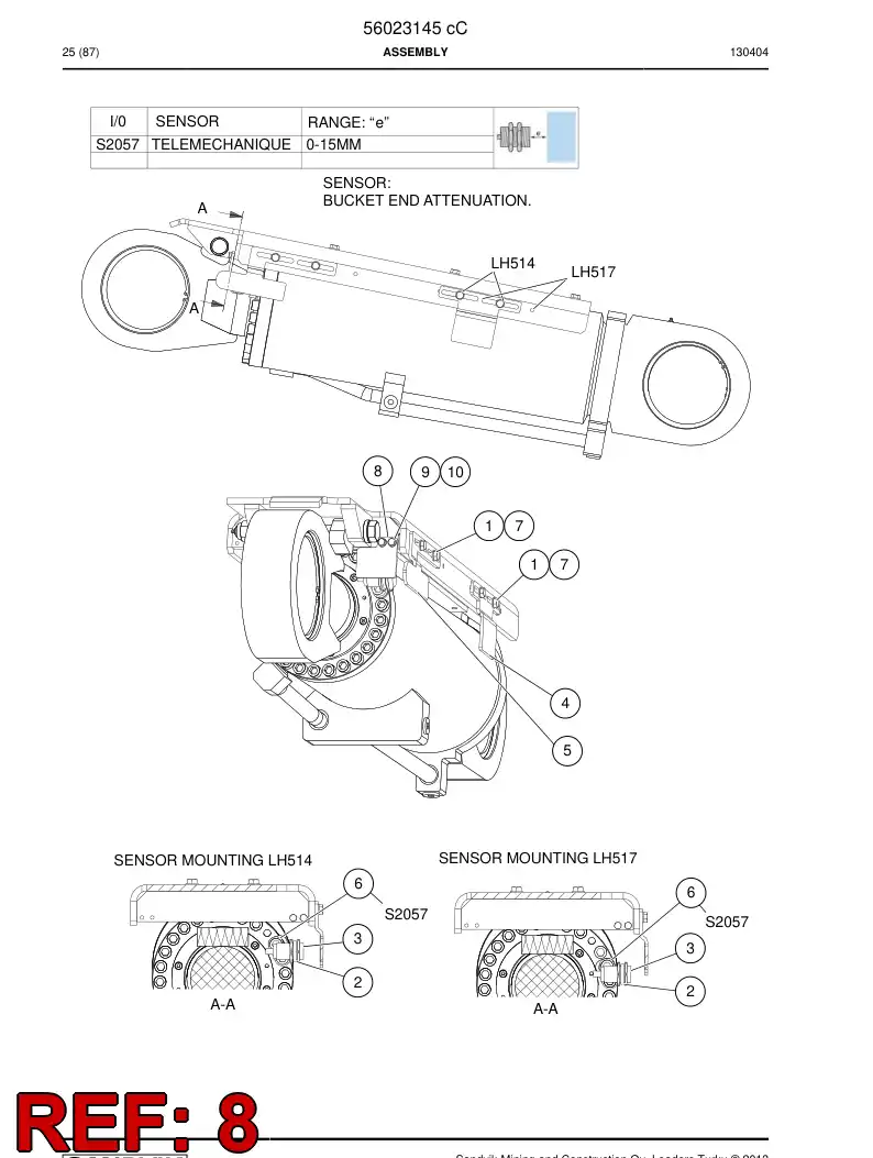 56212652 562 126 52 Plate - Sandvik Technical Drawing