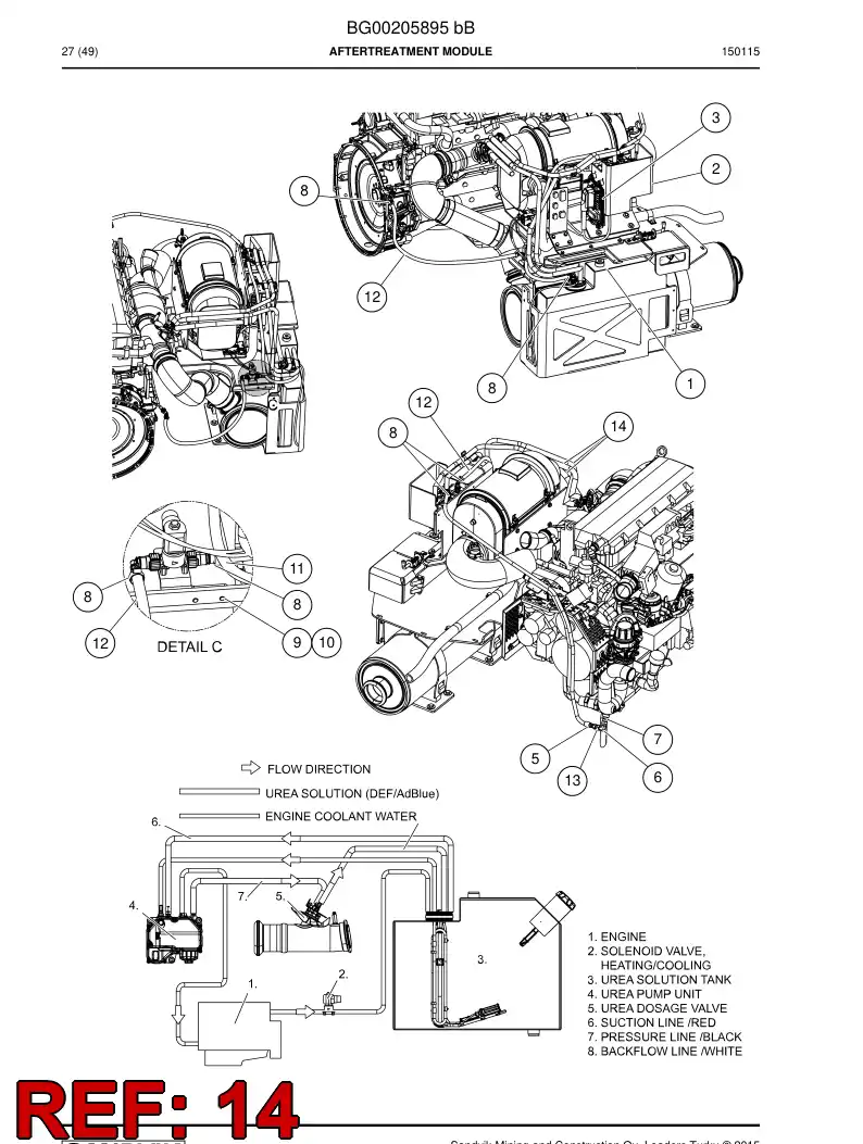 56212834 562 128 34 Heat Shield - Sandvik Technical Drawing