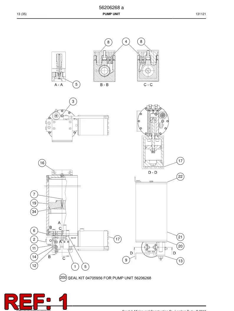 56212859 562 128 59 Switch, Limit - Sandvik Technical Drawing