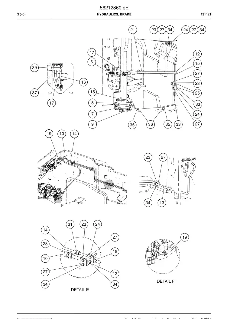 56212860e 562 128 60e Hydraulics, Brake - Sandvik Technical Drawing
