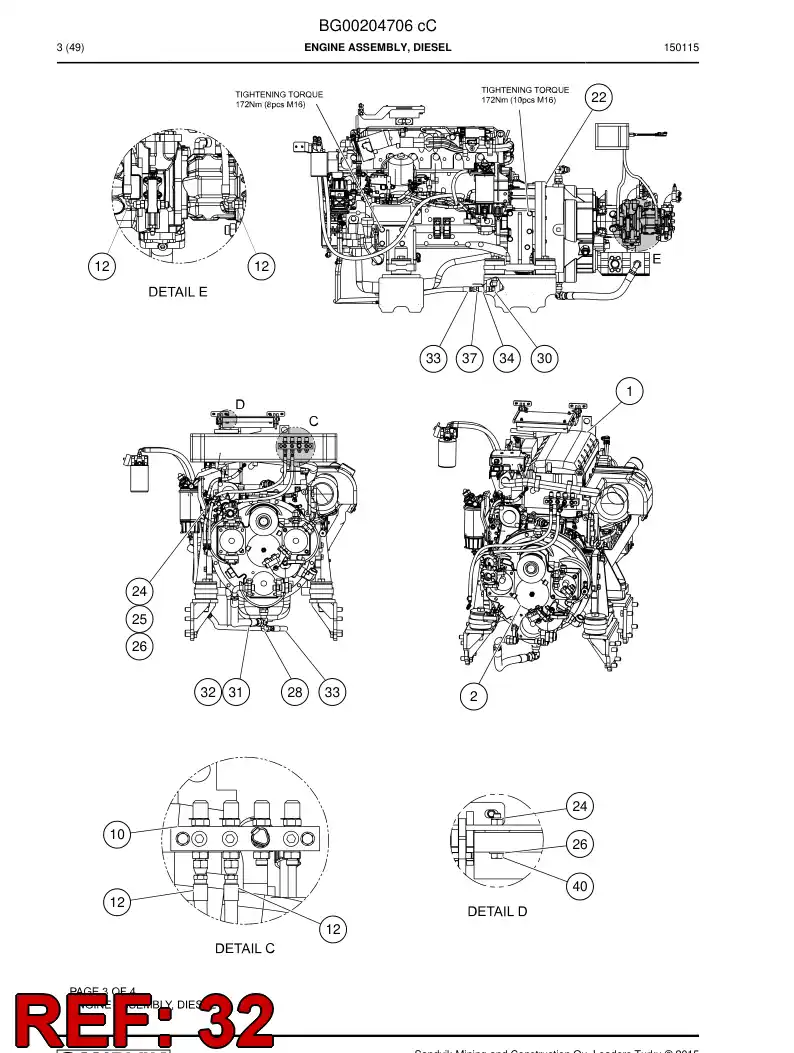 56213261 562 132 61 Connector - Sandvik Technical Drawing