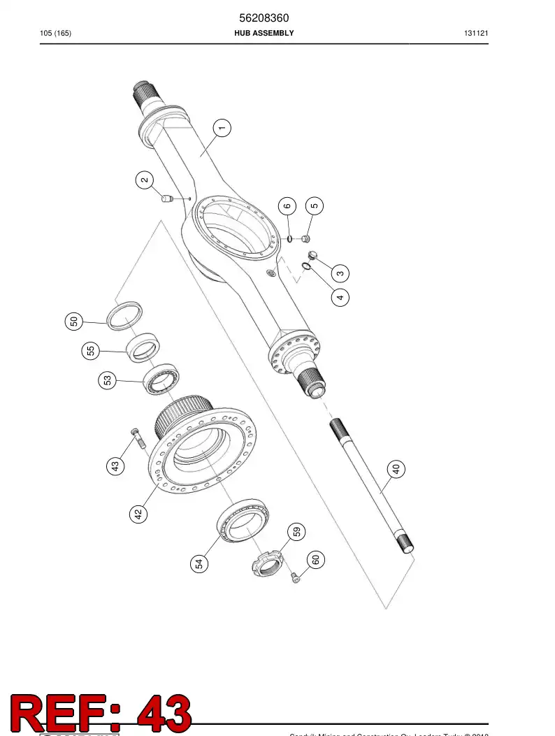 56213272 562 132 72 Stud - Sandvik Technical Drawing