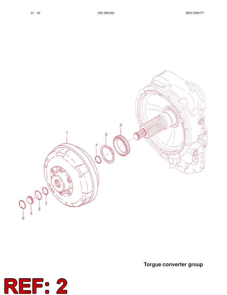 57203176 572 031 76 BEARING - Sandvik Technical Drawing