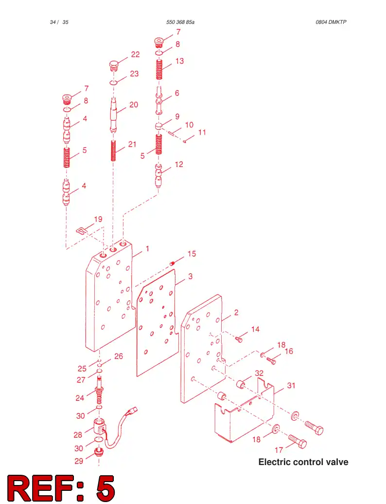 57204190 572 041 90 SPRING - Sandvik Technical Drawing