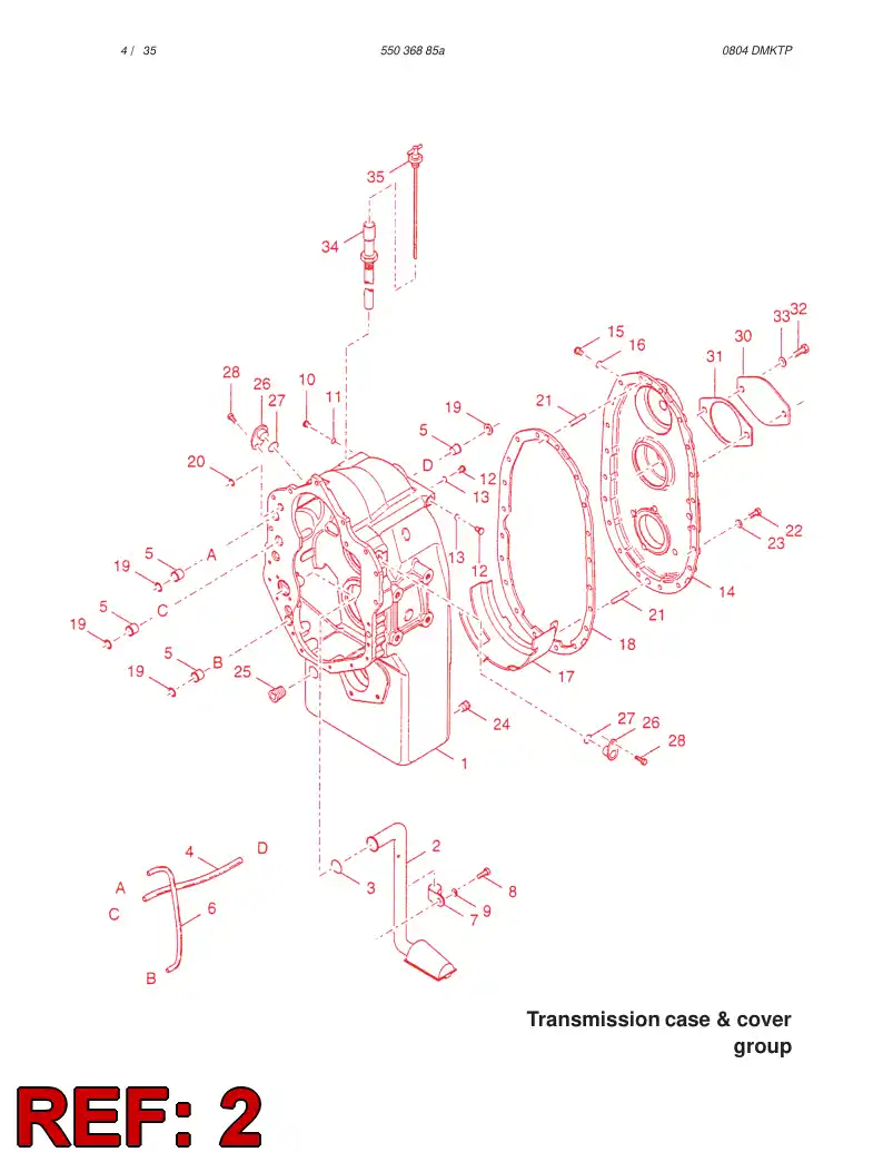 57213480 572 134 80 SUCTION TUBE ASSEMBLY - Sandvik Technical Drawing