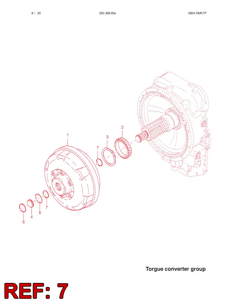 57213670 572 136 70 RETAINING RING - Sandvik Technical Drawing