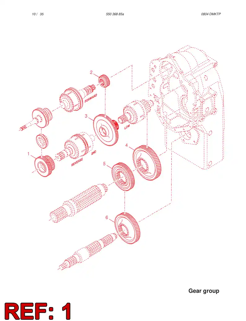 57213696 572 136 96 REVERSE CLUTCH GEAR WHEEL - Sandvik Technical Drawing