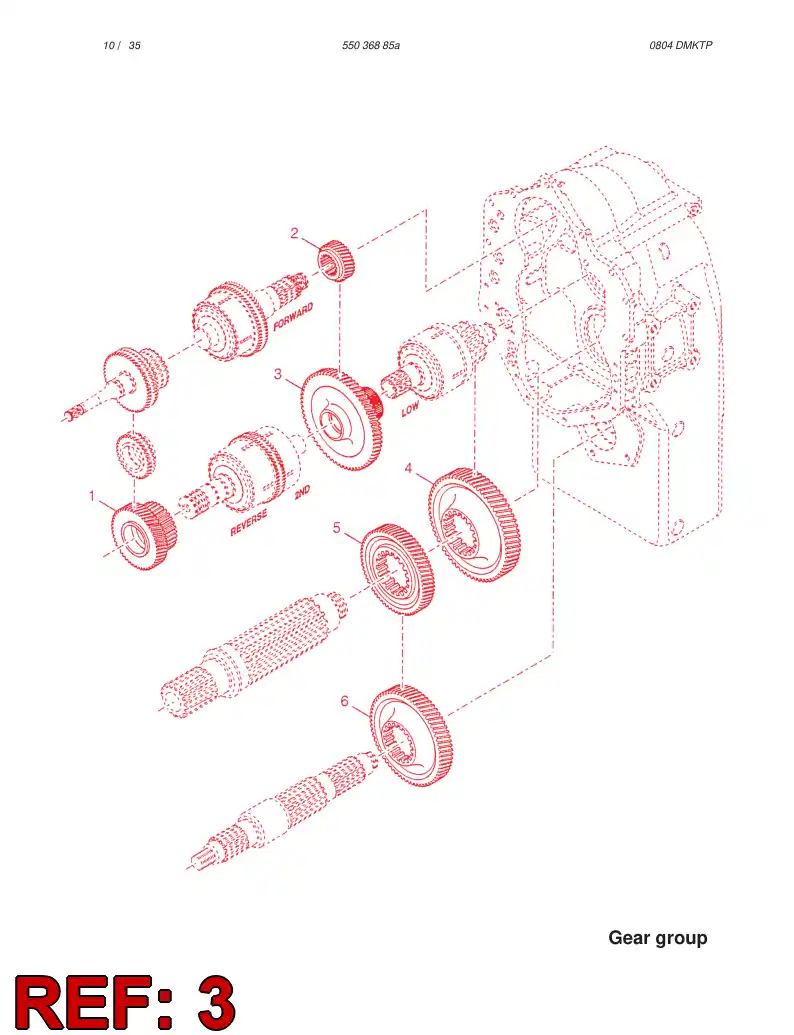 57213712 572 137 12 LOW CLUTCH GEAR WHEEL - Sandvik Technical Drawing