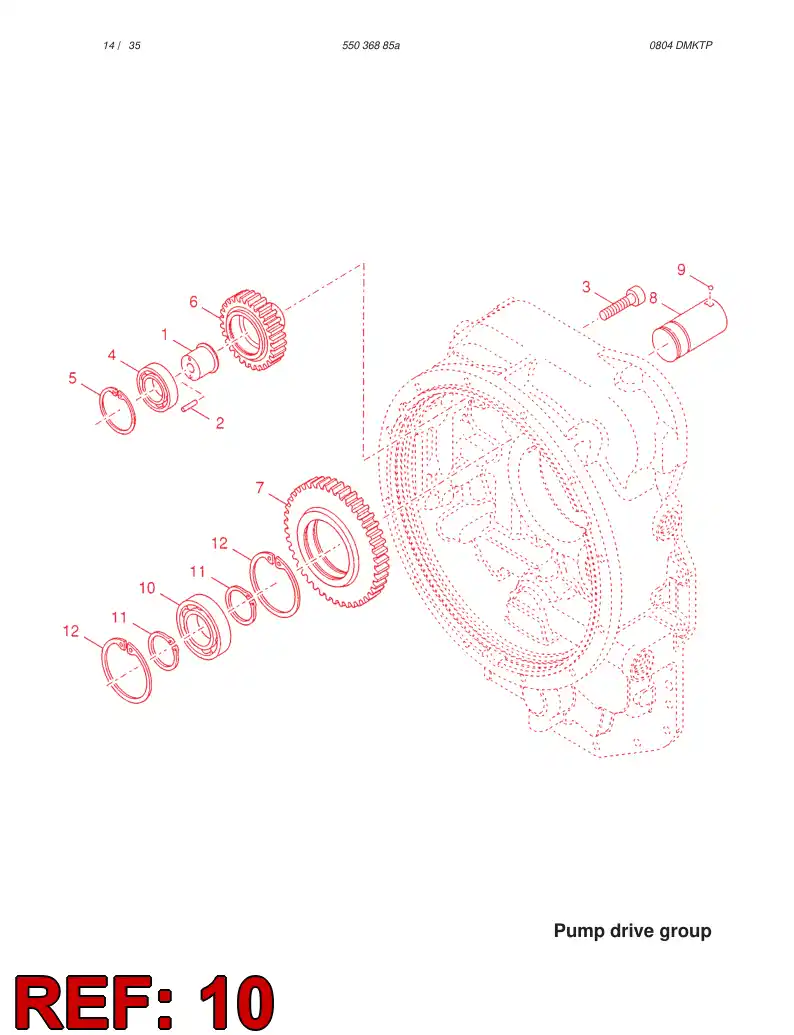 57213837 572 138 37 BEARING - Sandvik Technical Drawing