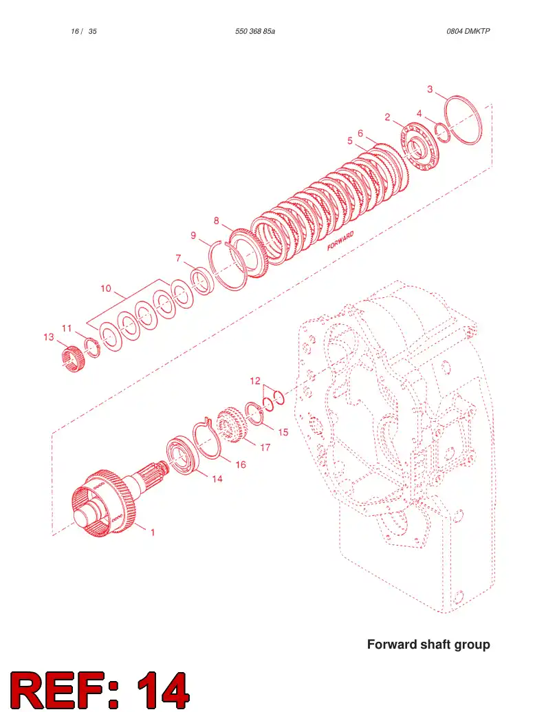 57213852 572 138 52 BEARING - Sandvik Technical Drawing