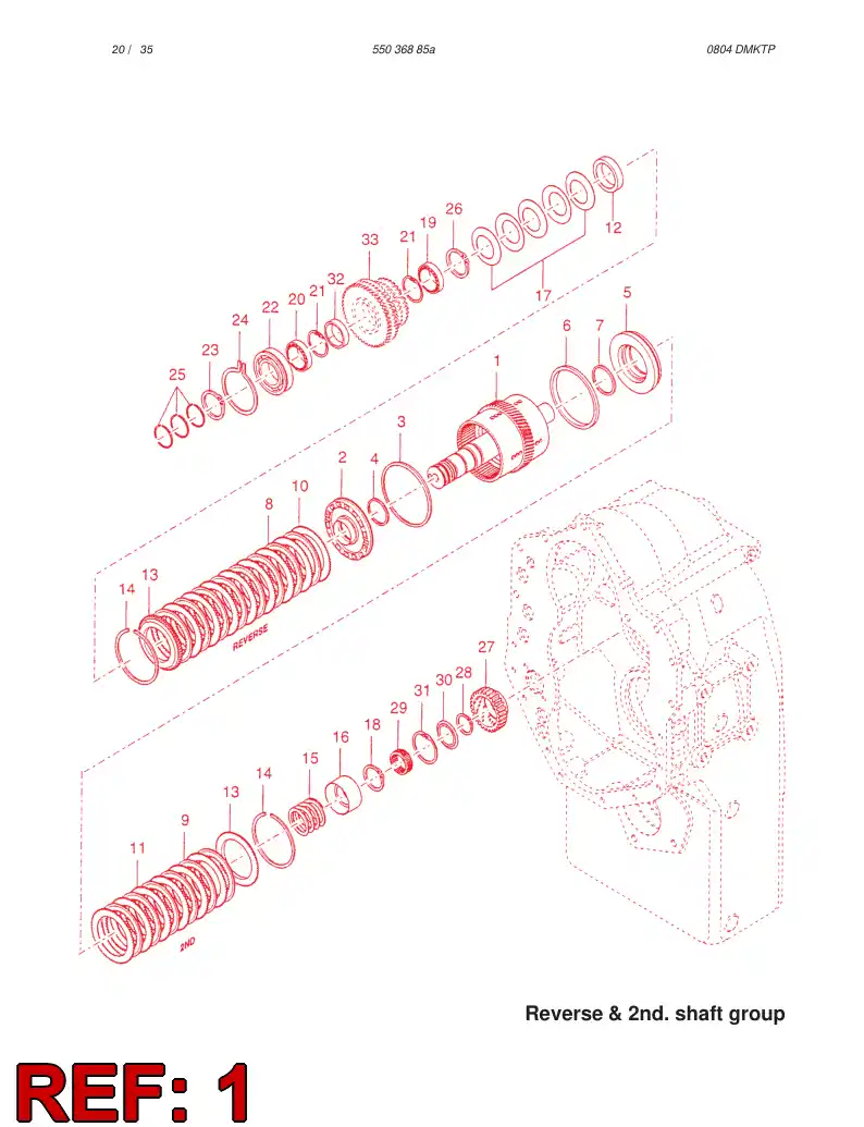 57213928 572 139 28 SHAFT ASSEMBLY - Sandvik Technical Drawing