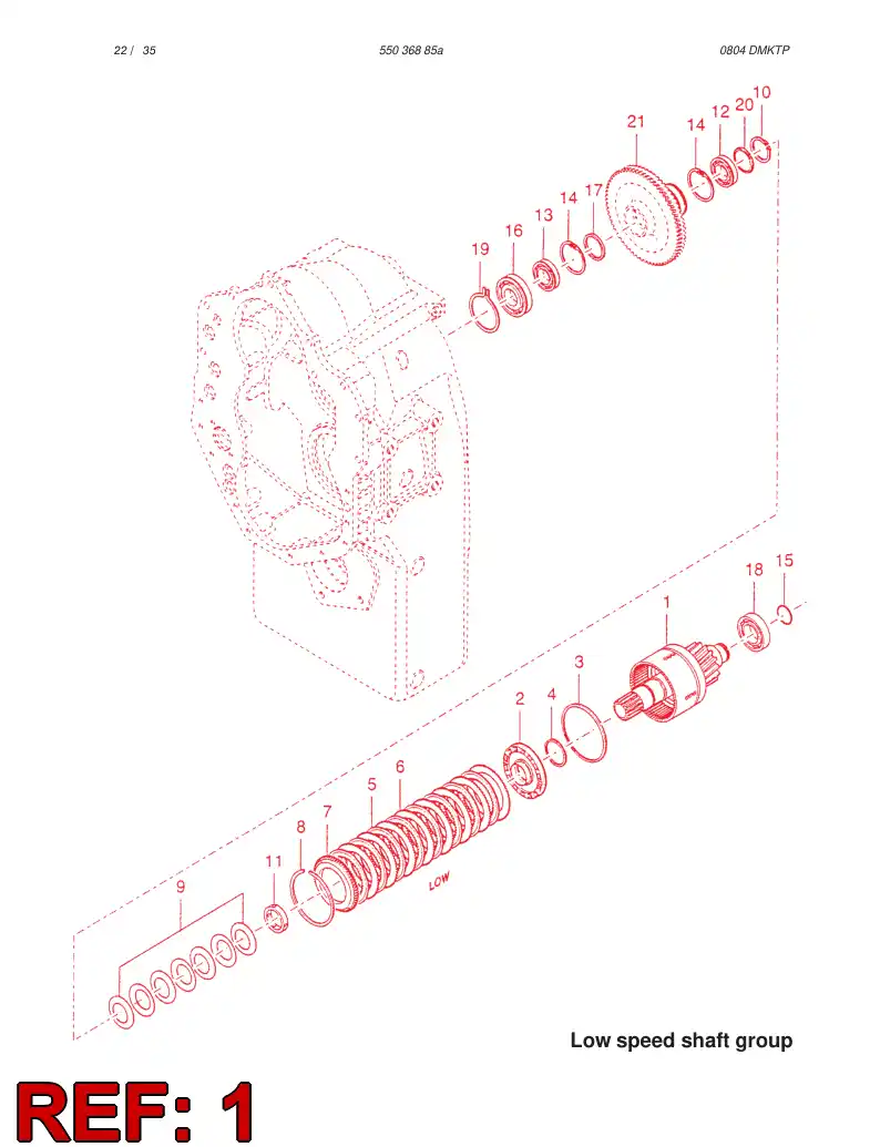 57213969 572 139 69 SHAFT ASSEMBLY - Sandvik Technical Drawing