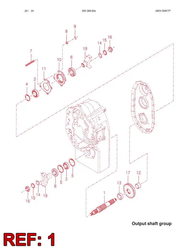 57214025 572 140 25 SHAFT - Sandvik Technical Drawing