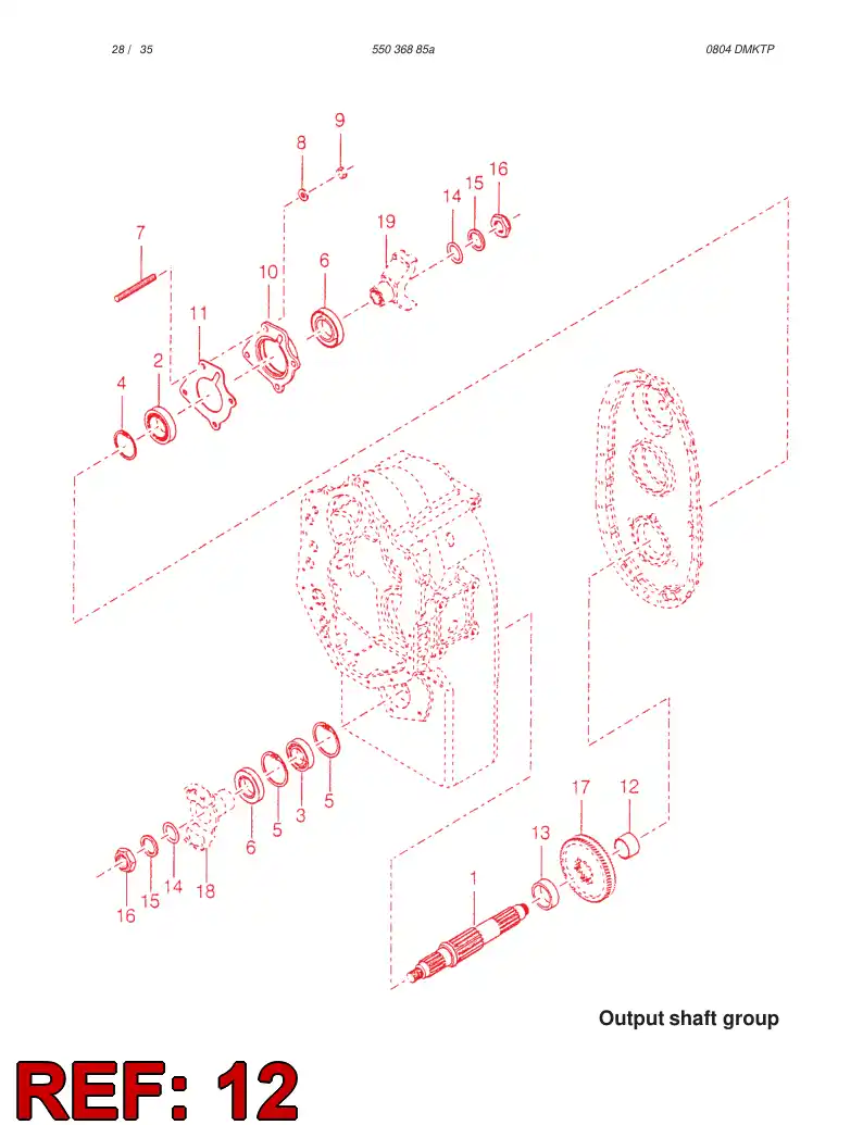57214074 572 140 74 SPACER - Sandvik Technical Drawing