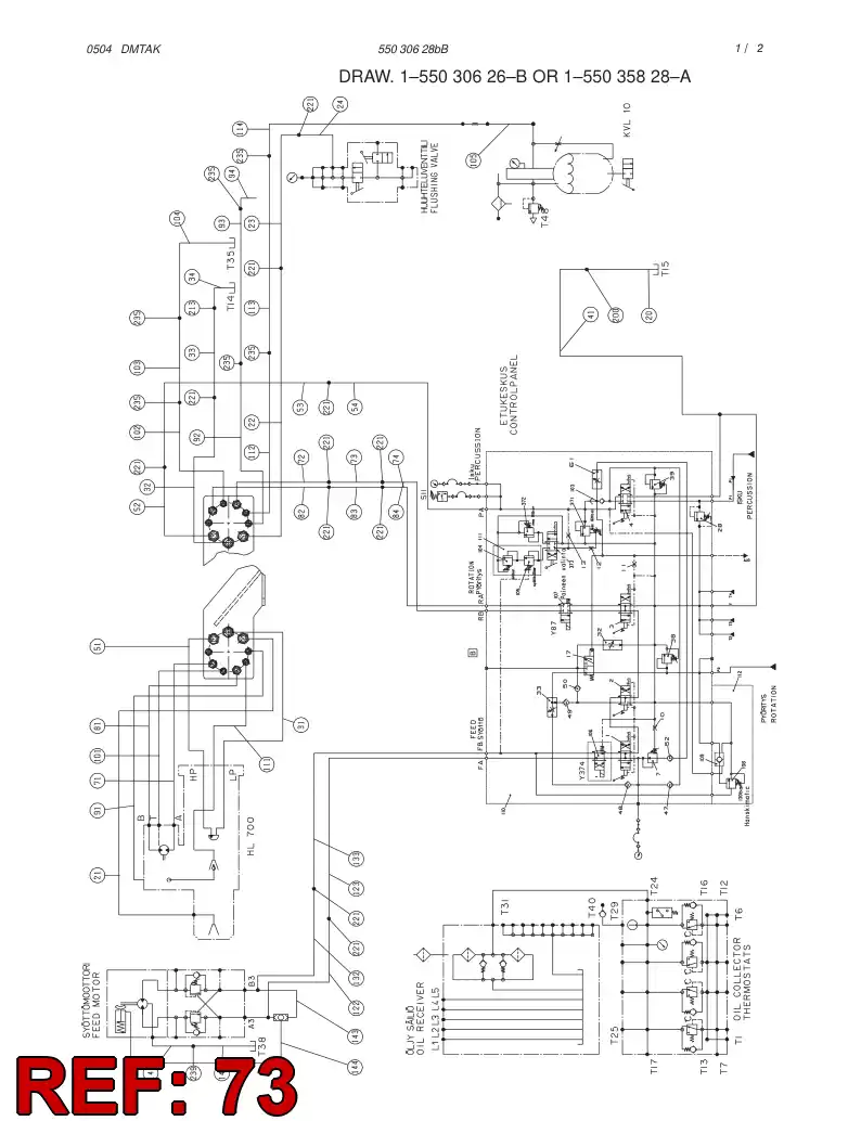 59012329 590 123 29 HOSE ASSY - Sandvik Technical Drawing