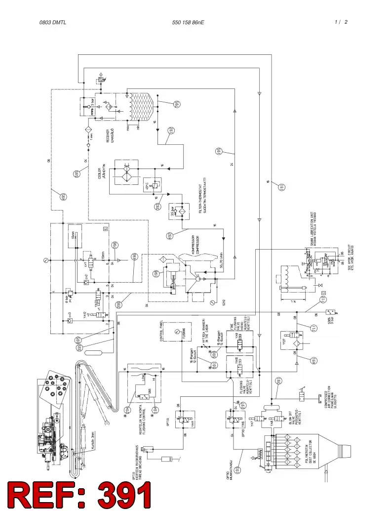 59014759 590 147 59 HOSE ASSY - Sandvik Technical Drawing