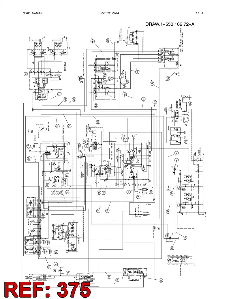 59015489 590 154 89 HYDRAULIC HOSE ASSEMBLY - Sandvik Technical Drawing