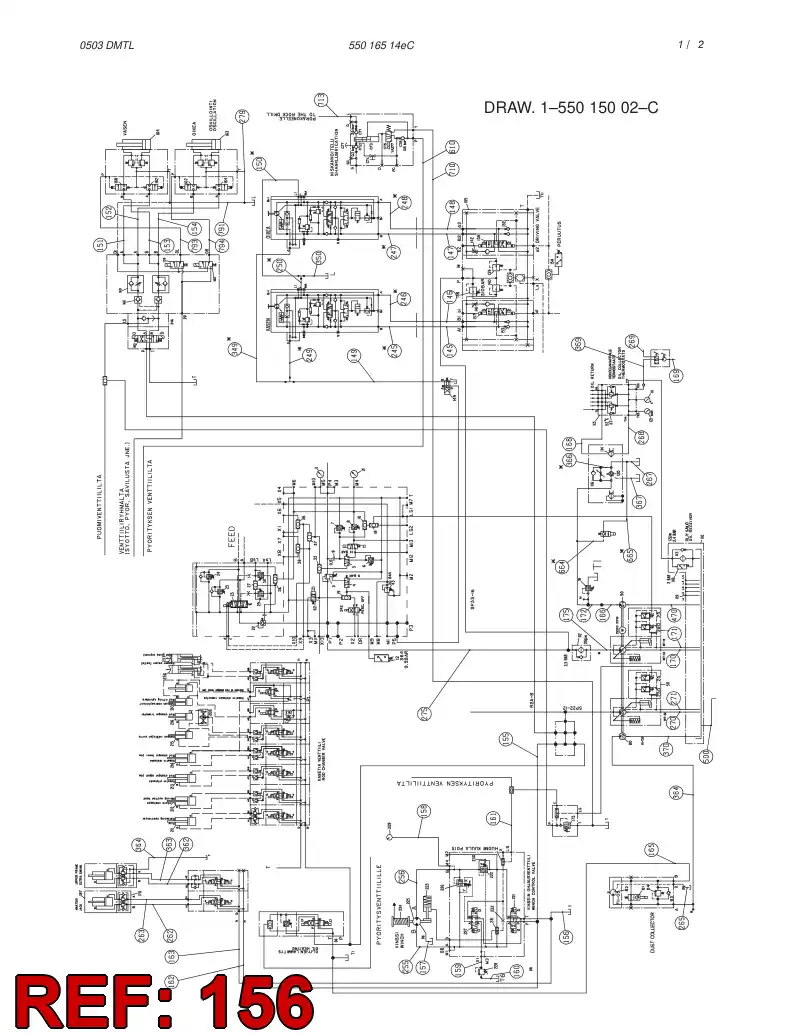59028719 590 287 19 HYDRAULIC HOSE ASSEMBLY - Sandvik Technical Drawing