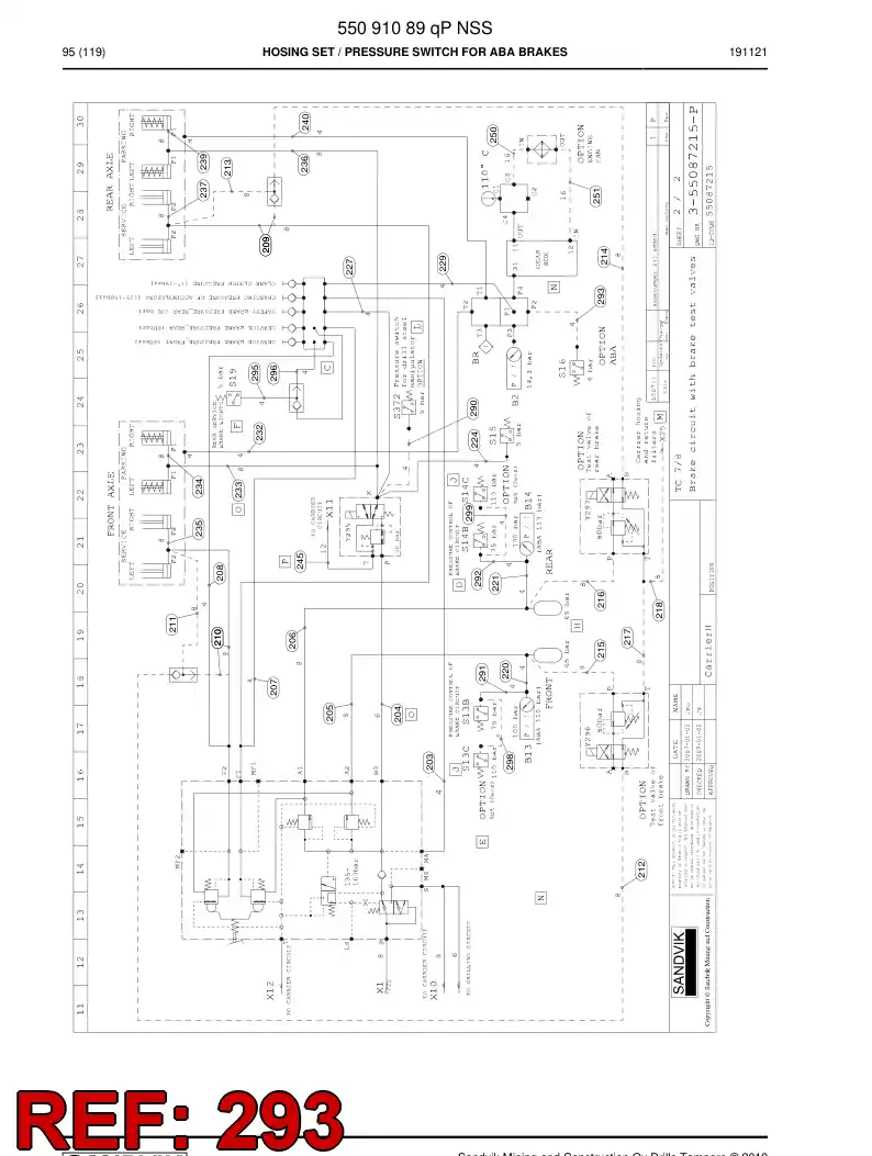 59044059c 590 440 59c Hose Assembly, Hydraulic - Sandvik Technical Drawing