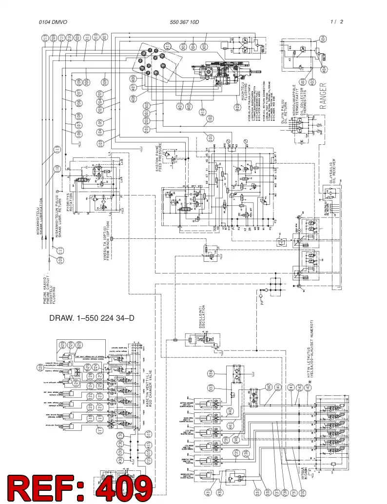 59048929 590 489 29 HOSE ASSY - Sandvik Technical Drawing