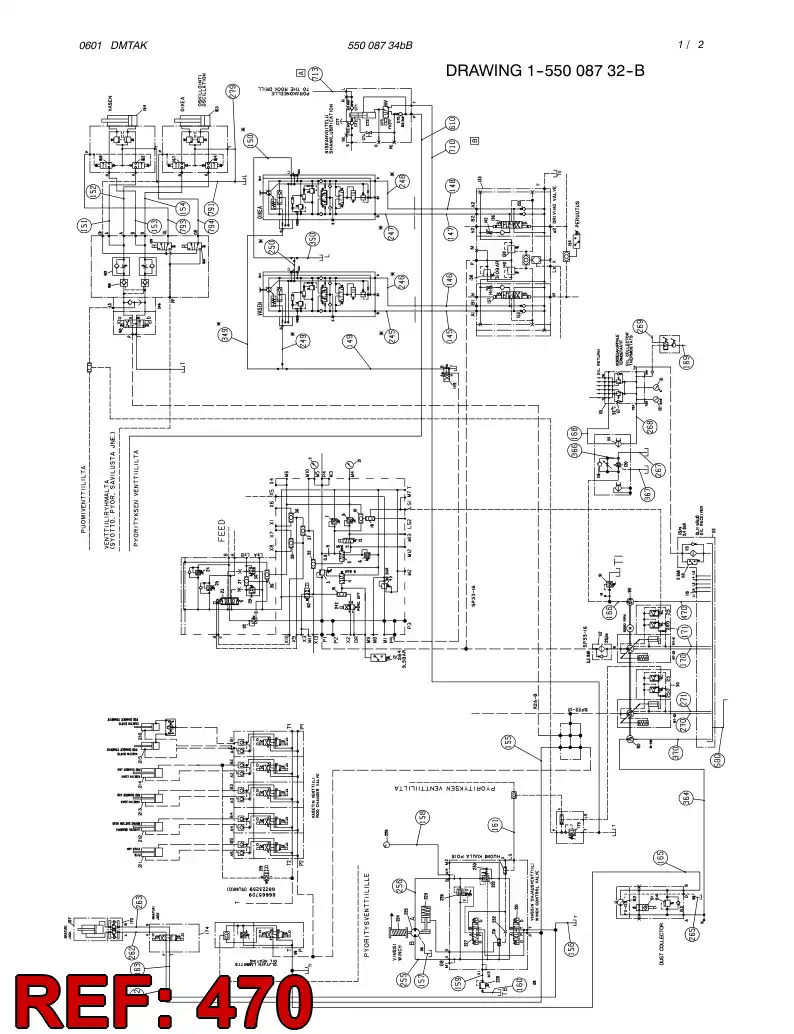 59053629 590 536 29 HOSE ASSY - Sandvik Technical Drawing
