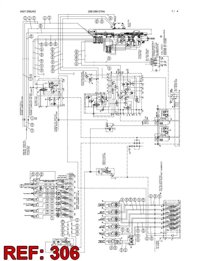 59062089 590 620 89 HOSE ASSY - Sandvik Technical Drawing