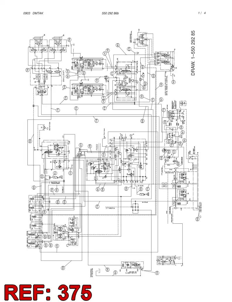 59072009 590 720 09 HYDR.HOSE ASSEMBLY - Sandvik Technical Drawing