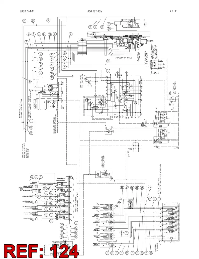 59082169 590 821 69 HYDRAULIC HOSE ASSEMBLY - Sandvik Technical Drawing