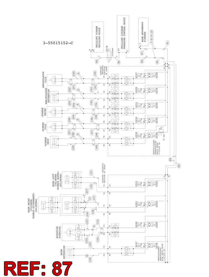59082609 590 826 09 HYDRAULIC HOSE ASSEMBLY - Sandvik Technical Drawing