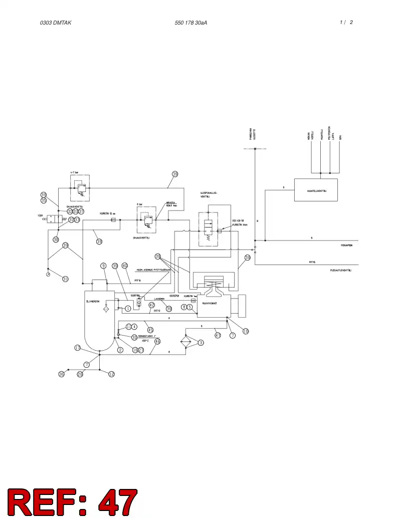 59082859 590 828 59 HYDRAULIC HOSE ASSEMBLY - Sandvik Technical Drawing