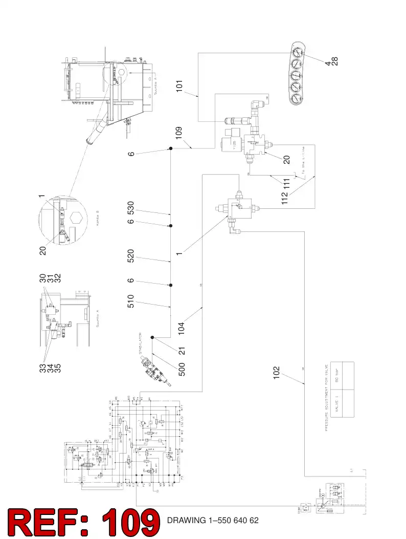 59082989 590 829 89 HYDRAULIC HOSE ASSEMBLY - Sandvik Technical Drawing