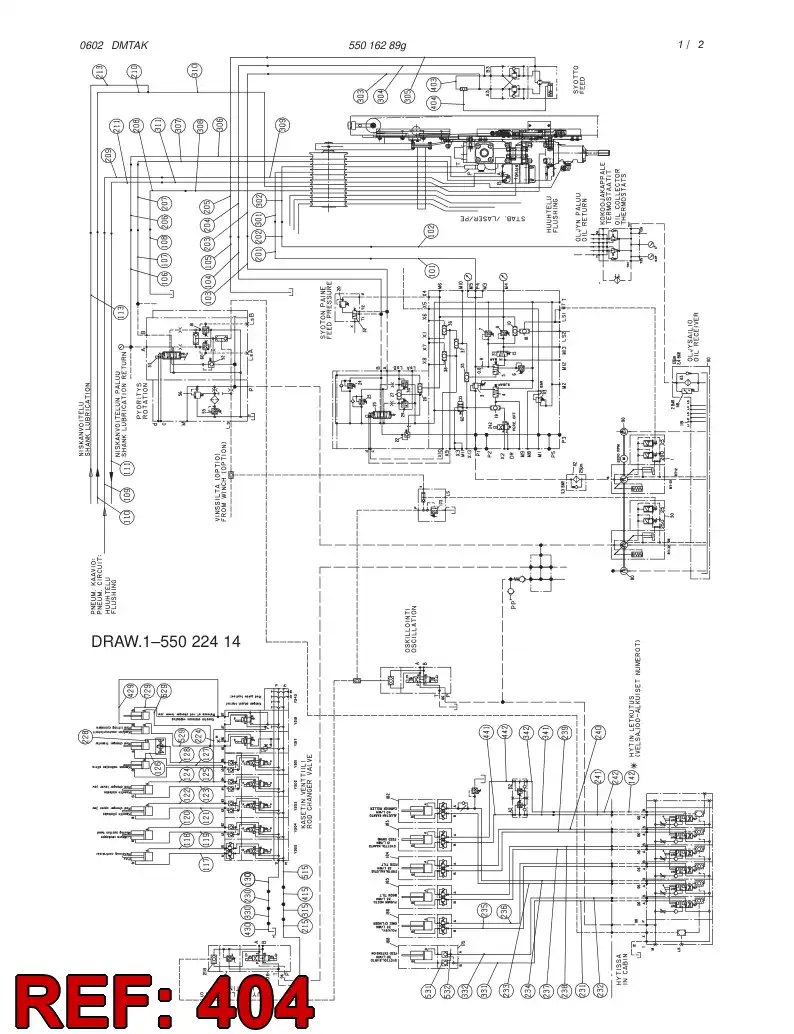 59086639 590 866 39 HYDRAULIC HOSE ASSEMBLY - Sandvik Technical Drawing