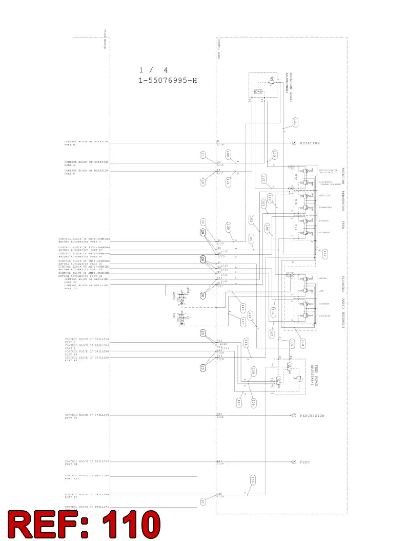 59087809 590 878 09 HYDRAULIC HOSE ASSEMBLY - Sandvik Technical Drawing