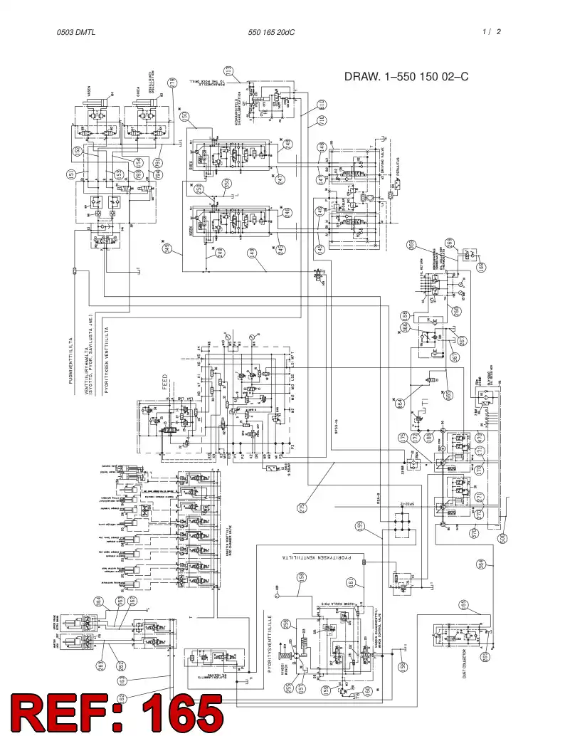 59087929 590 879 29 HYDRAULIC HOSE ASSEMBLY - Sandvik Technical Drawing
