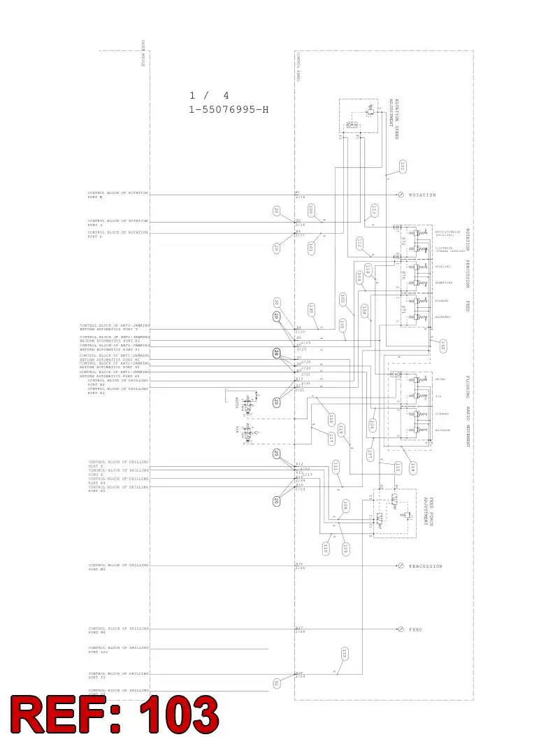 59088119 590 881 19 HYDRAULIC HOSE ASSEMBLY - Sandvik Technical Drawing