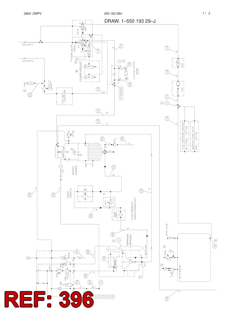 59091189 590 911 89 HOSE ASSY - Sandvik Technical Drawing