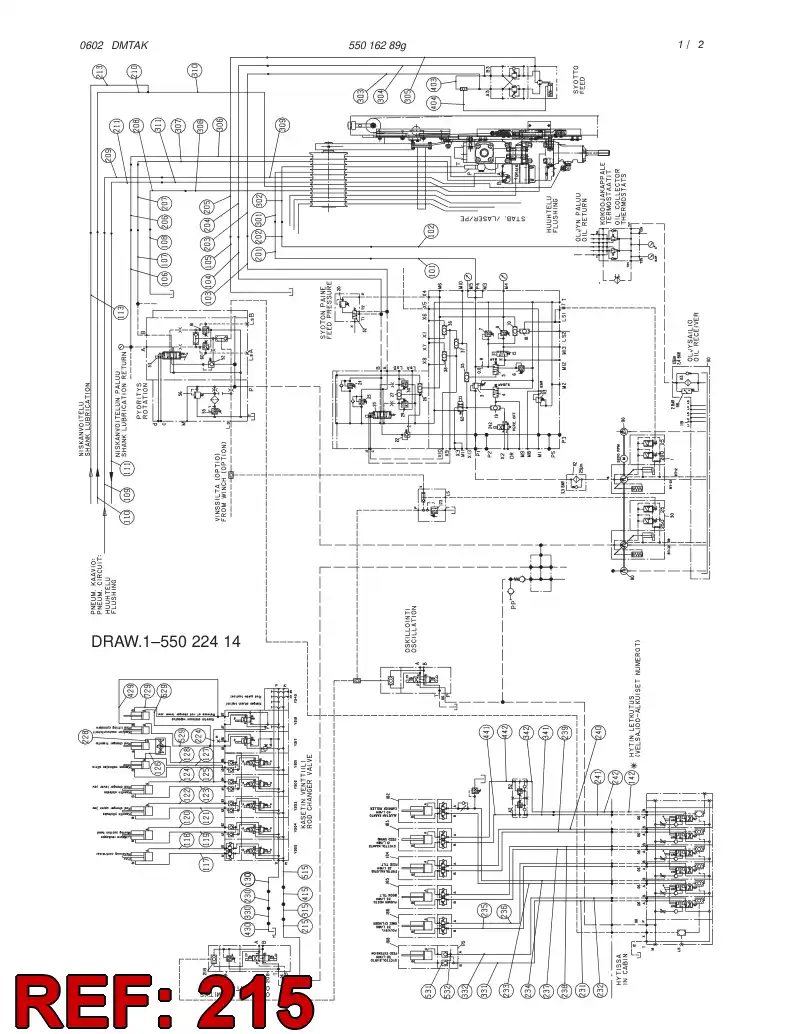 59092349 590 923 49 HYDRAULIC HOSE ASSEMBLY - Sandvik Technical Drawing