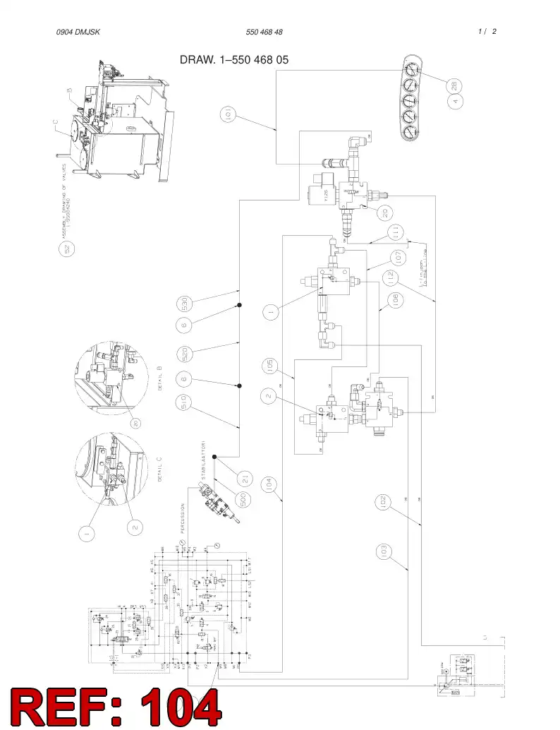 59092479 590 924 79 HOSE ASSY - Sandvik Technical Drawing