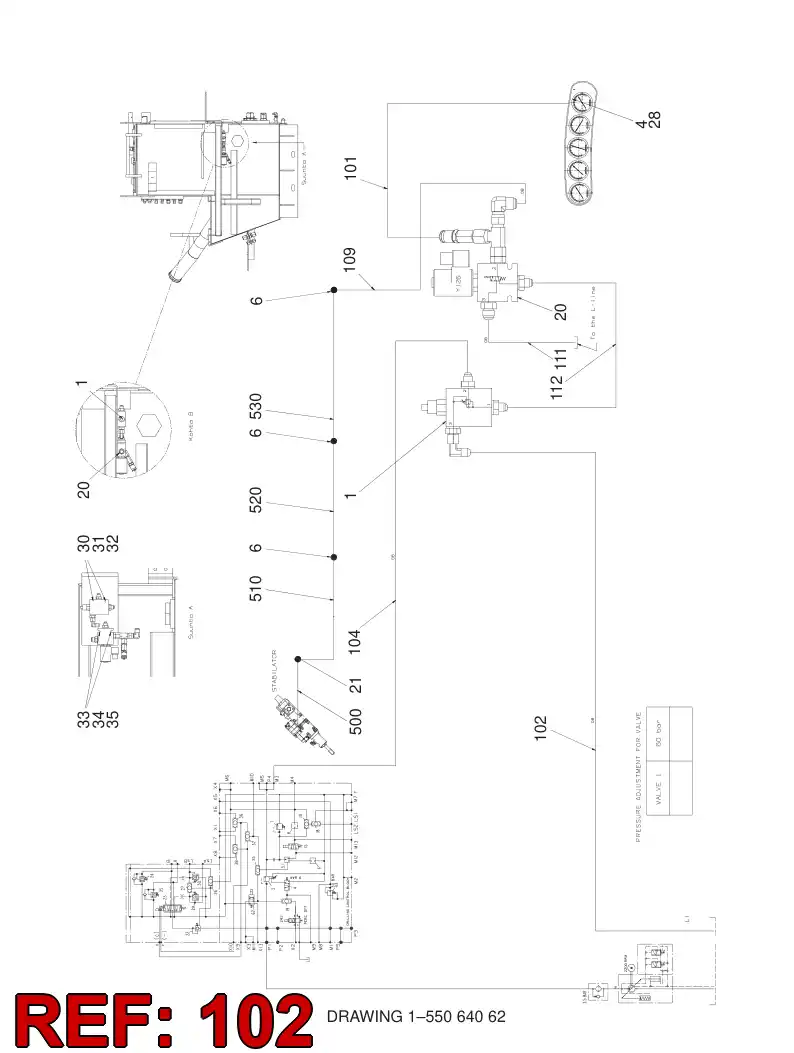 59093109 590 931 09 HOSE ASSY - Sandvik Technical Drawing
