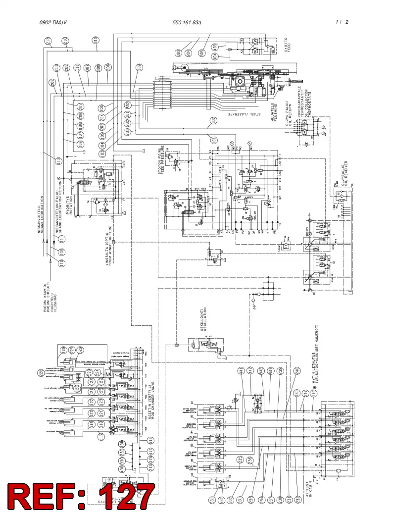 59093919 590 939 19 HOSE ASSY - Sandvik Technical Drawing