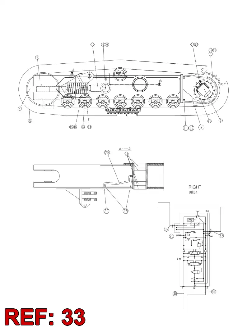 59094369 590 943 69 HYDRAULIC HOSE ASSEMBLY - Sandvik Technical Drawing