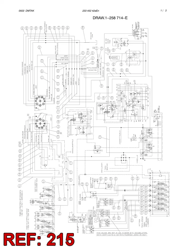 59094779 590 947 79 HYDRAULIC HOSE ASSEMBLY - Sandvik Technical Drawing