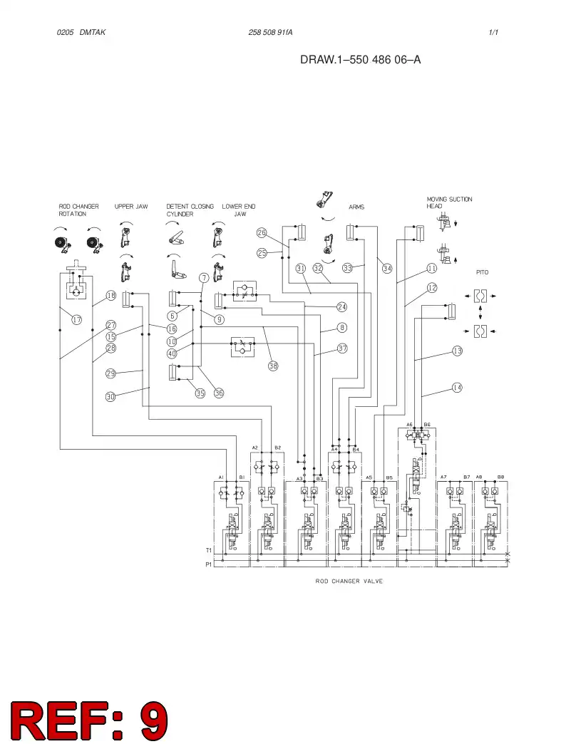 59095789 590 957 89 HOSE ASSY - Sandvik Technical Drawing