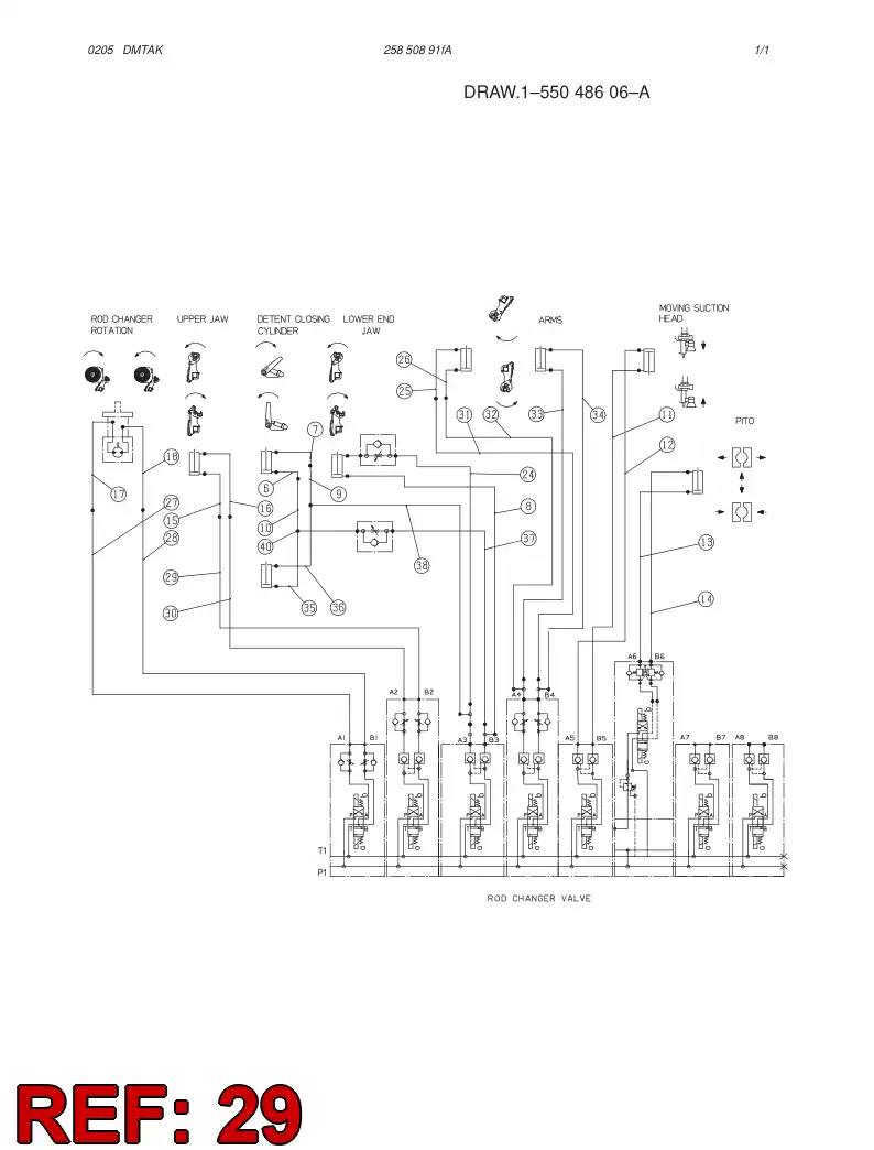 59096009 590 960 09 HOSE ASSY - Sandvik Technical Drawing